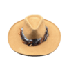 PETRA Caramel Fedora with Feathered Band | State of Gracie