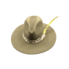 MARGA Western Green Army Hat | Wool Wide-Brim