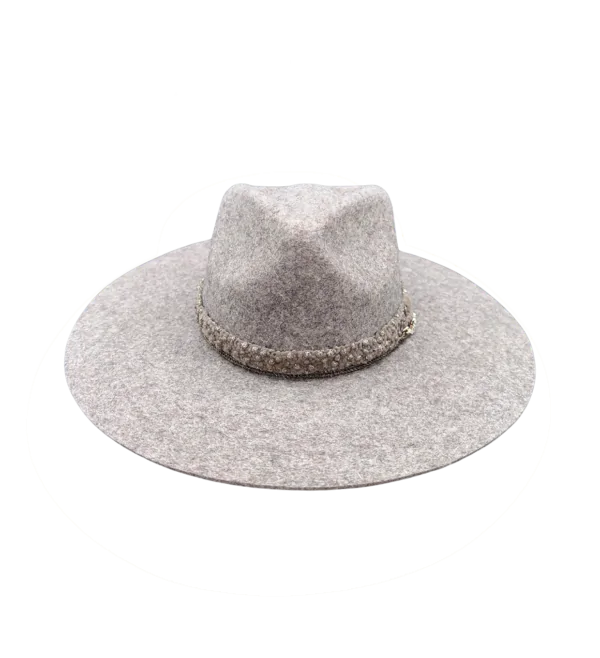 Gracie Fedora in Grey