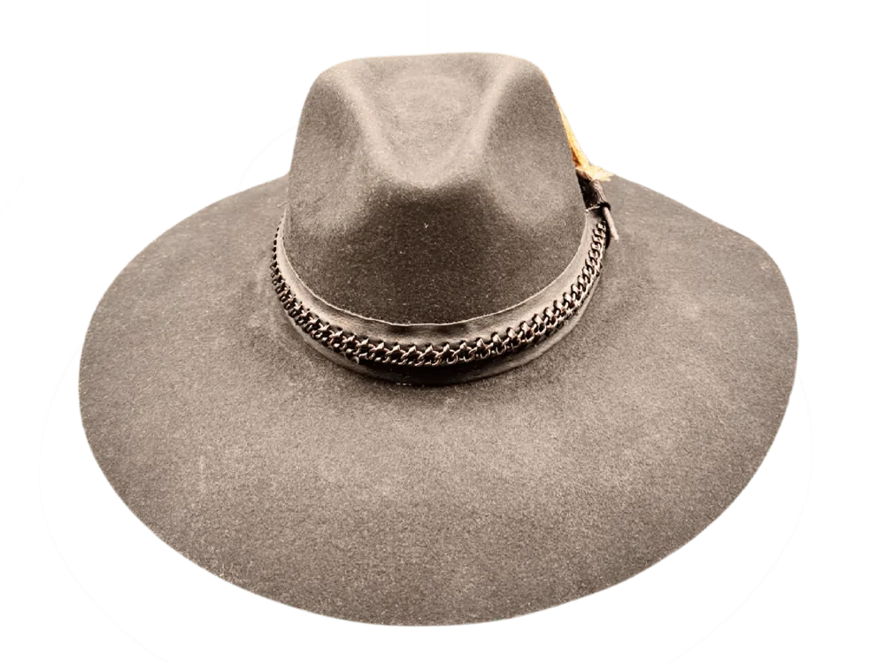 Carlota Black Fedora - Wool Felt & Modern Design